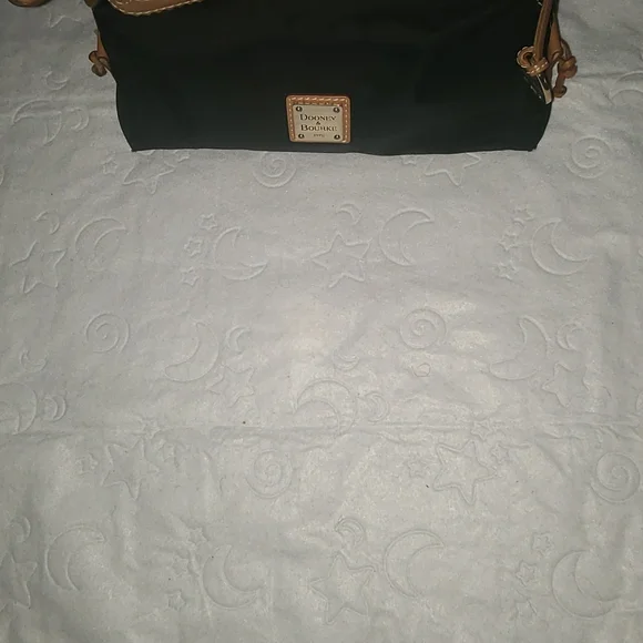 Dooney & Bourke Black Nylon & Leather Pouchette with Logo - Picture 7 of 9